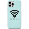 Love Signal WiFi Heart liquid silicone phone cover in Mint Green
