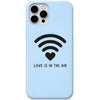 Love Signal WiFi Heart liquid silicone phone cover in Sky Blue