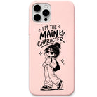 Main Character liquid silicone phone cover in Blush Pink