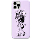 Main Character liquid silicone phone cover in Lavender