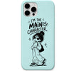 Main Character liquid silicone phone cover in Mint Green