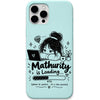 Maturity Is Loading liquid silicone phone cover in Mint Green