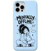Mentally Offline liquid silicone phone cover in Sky Blue