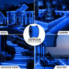 Outdoor installation of LED rope lights