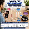 Apple iPhone Original USB-C EarPods + USB-C to 3.5mm Headphone Adapter | FREE Travel Carry Case & Cable Protector