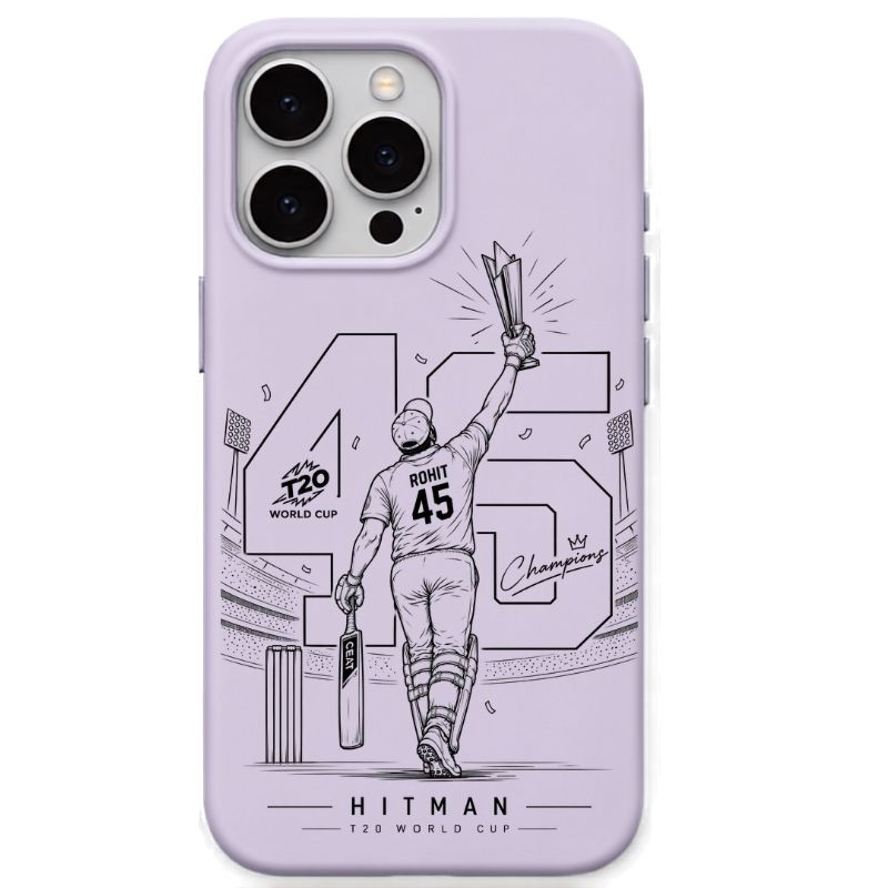 Hitman Rohit Lift The Worldcup Lavender cricket mobile cover