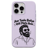 Aao Tumhe Badiya Charash Pilata Hoon meme iPhone cover in Lavender