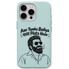 Aao Tumhe Badiya Charash Pilata Hoon meme iPhone cover in Mint Green