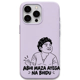 Abhi Maza Ayega Na Bhidu meme iPhone cover in Lavender