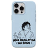 Abhi Maza Ayega Na Bhidu meme iPhone cover in Sky Blue