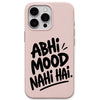 Abhi Mood Nahi Hai meme iPhone cover in Blush Pink