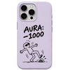 Aura -1000 meme iPhone cover in Lavender