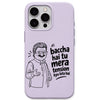 Baccha Hai Tu Mera Tension Kya Leta Hai meme iPhone cover in Lavender