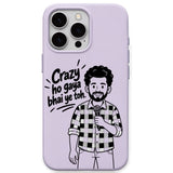 Crazy Ho Gaya Bhai Ye Toh meme iPhone cover in Lavender