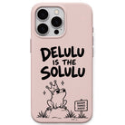 Delulu meme iPhone cover in Blush Pink