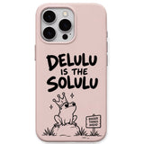 Delulu meme iPhone cover in Blush Pink