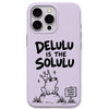 Delulu meme iPhone cover in Lavender