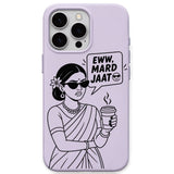 Eww Mard Jaat meme iPhone cover in Lavender