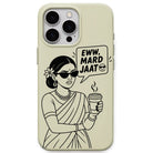 Eww Mard Jaat meme iPhone cover in Lemon Yellow
