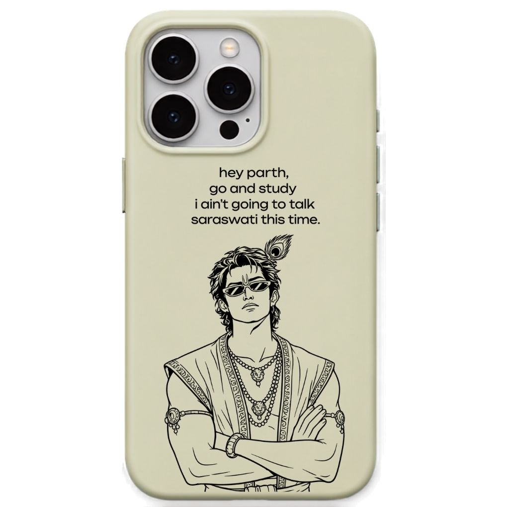 Hey Parth meme iPhone cover in Lemon Yellow