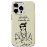 Hey Parth meme iPhone cover in Lemon Yellow