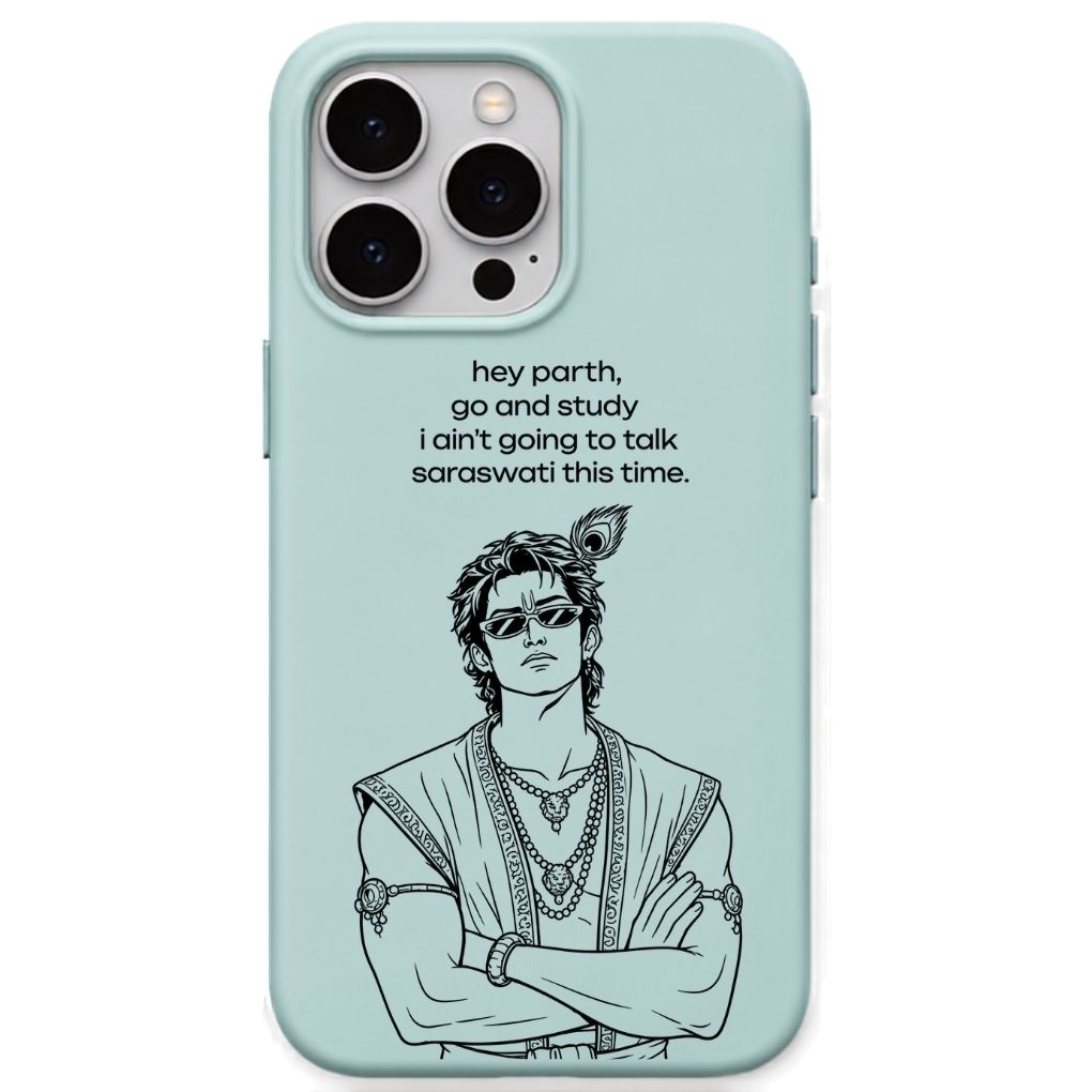 Hey Parth meme iPhone cover in Mint Green