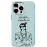 Hey Parth meme iPhone cover in Mint Green
