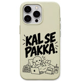 Kal Se Pakka meme iPhone cover in Lemon Yellow