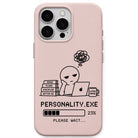 Personality.exe meme iPhone cover in Blush Pink