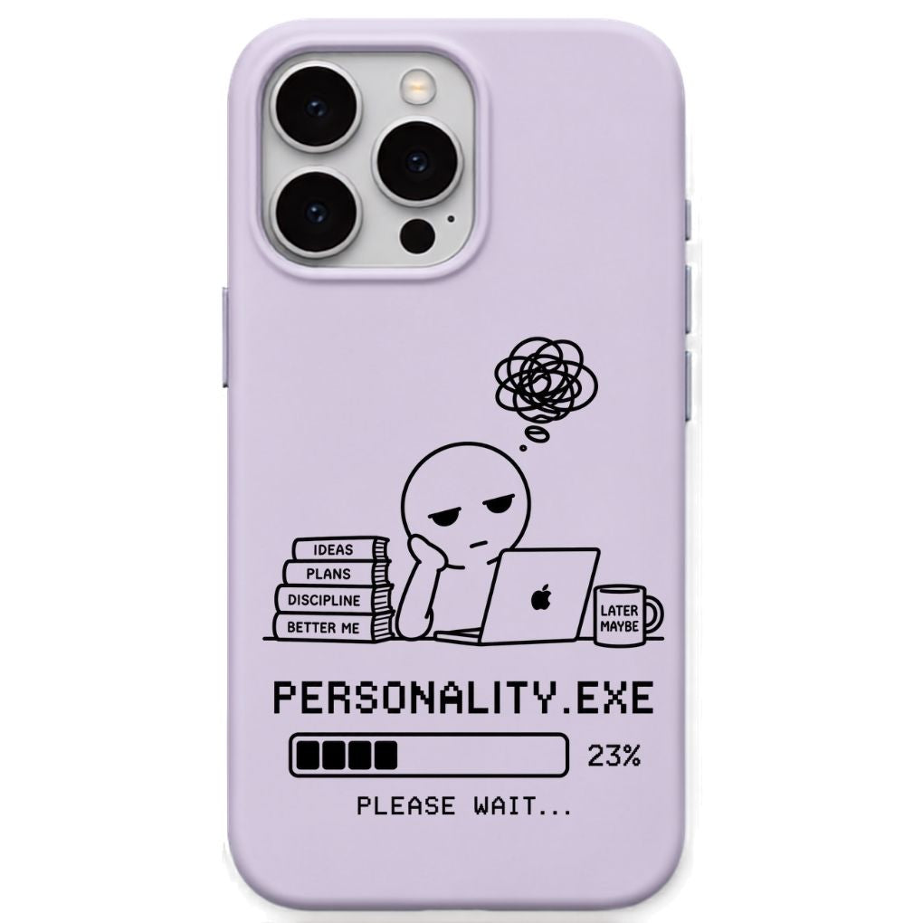 Personality.exe meme iPhone cover in Lavender