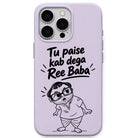 Tu Paise Kab Deba Ree Baba meme iPhone cover in Lavender