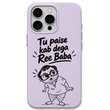 Tu Paise Kab Deba Ree Baba meme iPhone cover in Lavender