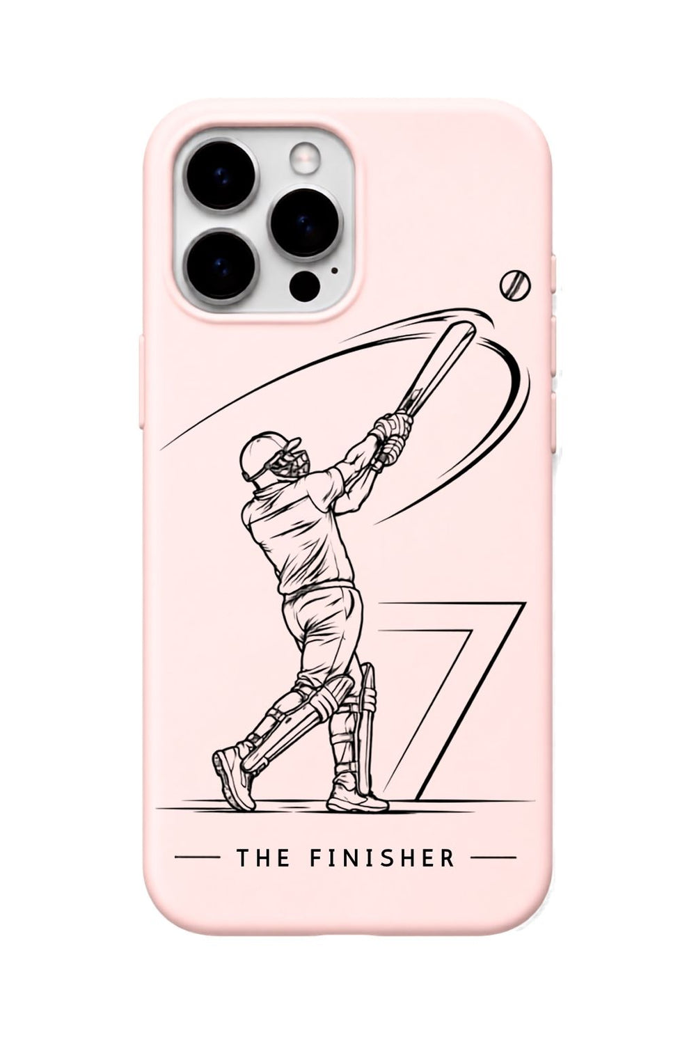MSD The Finisher Blush Pink cricket mobile cover