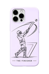 MSD The Finisher Lavender cricket mobile cover
