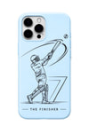 MSD The Finisher Sky Blue cricket mobile cover