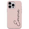 Elegant Script Name Personalised Phone Cover – Pastel Silicone Case