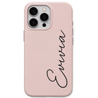 Elegant Script Name personalised phone cover in Blush Pink