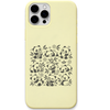 Little Joys Panda Garden panda floral pattern engraved pastel silicone phone cover in Lemon Yellow