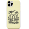 I Love Cuttack Katak Swag engraved pastel silicone phone cover in Lemon Yellow