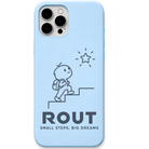 Rout Big Dreams engraved pastel silicone phone cover in Sky Blue