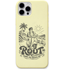 Rout Weekend Escape engraved pastel silicone phone cover in Lemon Yellow