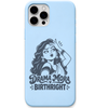 Drama Mora Birthright engraved pastel silicone phone cover in Sky Blue