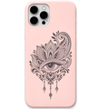 Lotus Gaze – Engraved Pastel Silicone Phone Cover