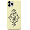 Silk City Soul engraved pastel silicone phone cover in Lemon Yellow