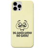 Dil Garden Garden Ho Gaya cute happy face meme engraved pastel silicone phone cover in Lemon Yellow