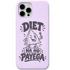 Diet Na Ho Payega funny food lover meme engraved silicone phone cover in Lavender