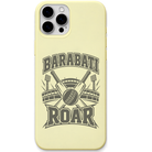 Barabati Roar Cricket engraved pastel silicone phone cover in Lemon Yellow