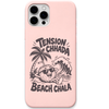Tension Chhada Beach Chala engraved pastel silicone phone cover in Blush Pink