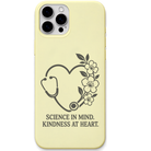 Care In Bloom engraved silicone phone cover in Lemon Yellow