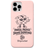 Shiprocket Drama Dispatched engraved phone cover in Blush Pink
